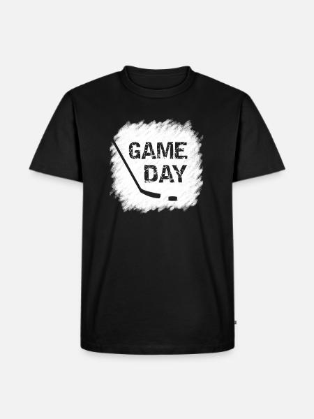 Game Day - Ice Hockey - Men's Premium Organic T-Shirt - black