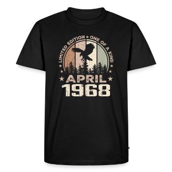 Incomparable depuis avril 1968, 56e Anniversaire - T-shirt Premium bio Homme - noir - Devant - Nico (187cm)