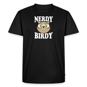 Nerdy Birdy - Men's Premium Organic T-Shirt - black - Front - Nico (187cm)