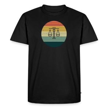 Idée de cadeau d'examen d'état d'avocat de juriste - T-shirt Premium bio Homme - noir - Devant - Nico (187cm)