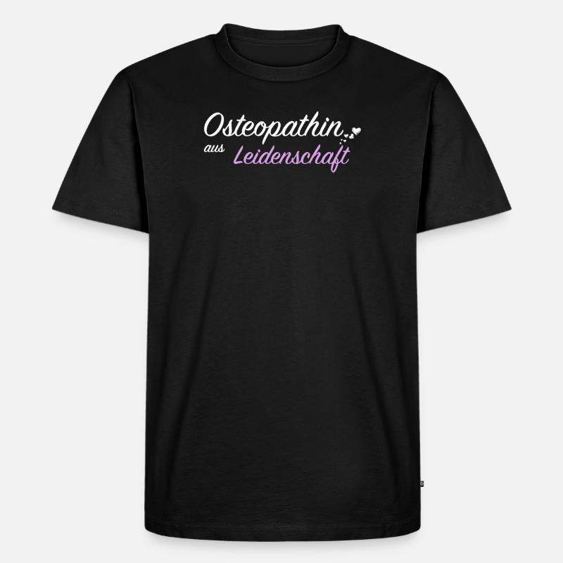 Osteopathin Heilpraxis Knochenbrecher Geschenkidee - Männer Premium Bio T-Shirt - Schwarz