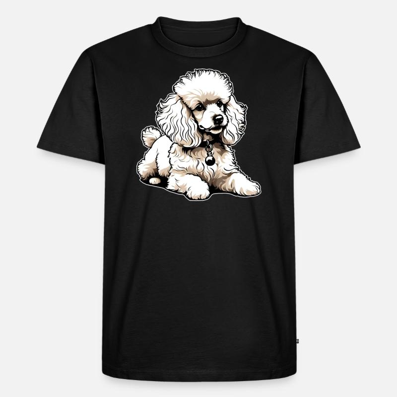 Caniche mignon - T-shirt Premium bio Homme - noir