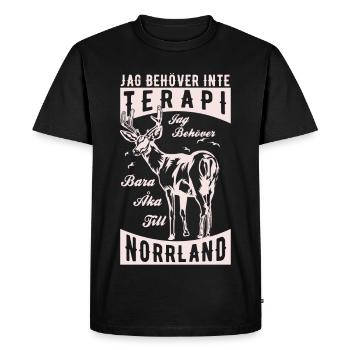 Terapi Norrland light - T-shirt Premium bio Homme - noir - Devant - Nico (187cm)