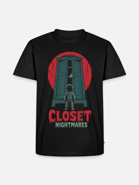 Closet Nightmares – Monster im Schrank - Männer Premium Bio T-Shirt - Schwarz