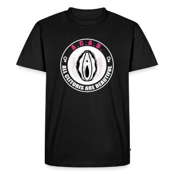 ACAB All Clitoris are Beautiful Feminism - Männer Premium Bio T-Shirt - Schwarz - Vorne - Nico (187cm)