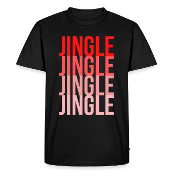 Jingle de Noël Jingle - T-shirt Premium bio Homme - noir - Devant - Nico (187cm)