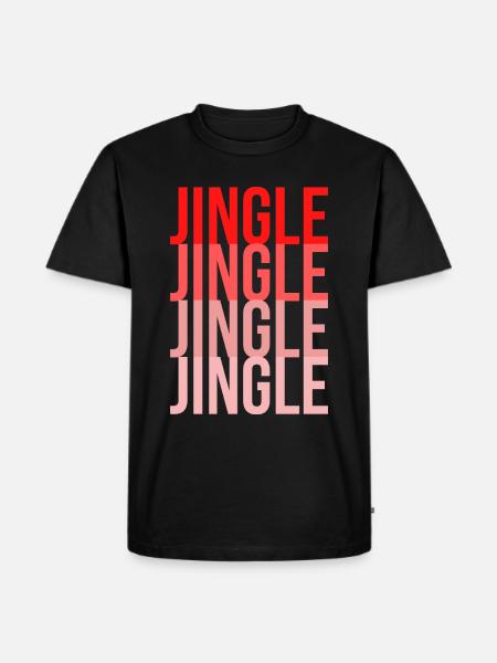 Weihnachts-Jingle Jingle - Männer Premium Bio T-Shirt - Schwarz