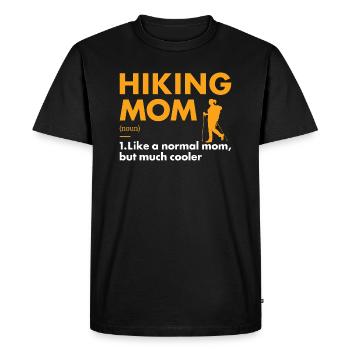 Randonneur Maman Définition Randonnée - T-shirt Premium bio Homme - noir - Devant - Nico (187cm)