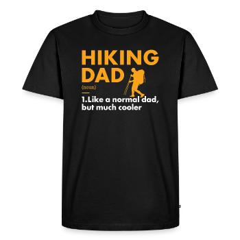 Randonneur Papa Définition Randonnée - T-shirt Premium bio Homme - noir - Devant - Nico (187cm)