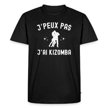 T-shirt Kizomba Humour je peux pas j ai kizomba - T-shirt Premium bio Homme - noir - Devant - Nico (187cm)