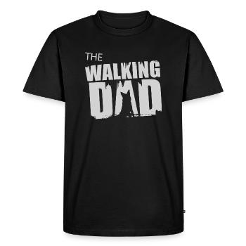 Idée cadeau de berger allemand à pied Père Gassi - T-shirt Premium bio Homme - noir - Devant - Nico (187cm)