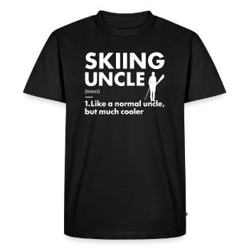 Sport Oncle Ski - T-shirt Premium bio Homme - noir - Devant - Nico (187cm)