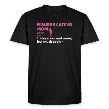 Sport Maman Patinage Artistique - T-shirt Premium bio Homme - noir - Devant - Nico (187cm)