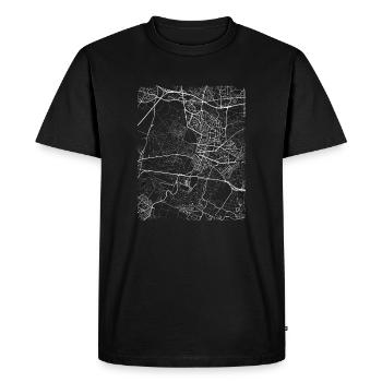 Minimal Versailles carte de la ville et les rues - T-shirt Premium bio Homme - noir - Devant - Nico (187cm)