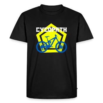 cycopath T-shirts drôles - T-shirt Premium bio Homme - noir - Devant - Nico (187cm)
