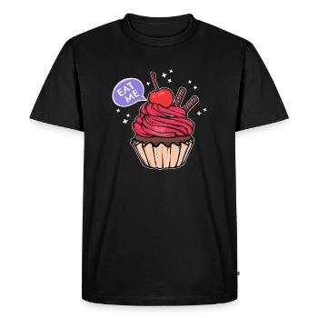 Sweets Statement Cupcake Cuisson Snacking - T-shirt Premium bio Homme - noir - Devant - Nico (187cm)