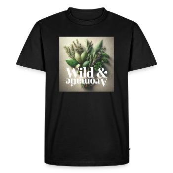 3c4ydesign Wild&Aromatic - Men's Premium Organic T-Shirt - black - Front - Nico (187cm)