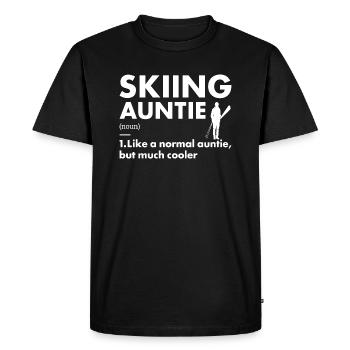Sport Auntie Ski - T-shirt Premium bio Homme - noir - Devant - Nico (187cm)