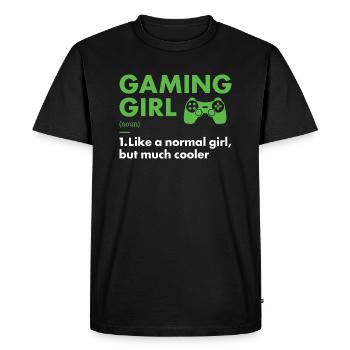 Gamer Girl Définition Jeux - T-shirt Premium bio Homme - noir - Devant - Nico (187cm)
