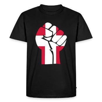 fist_danmark_2clr - T-shirt Premium bio Homme - noir - Devant - Nico (187cm)
