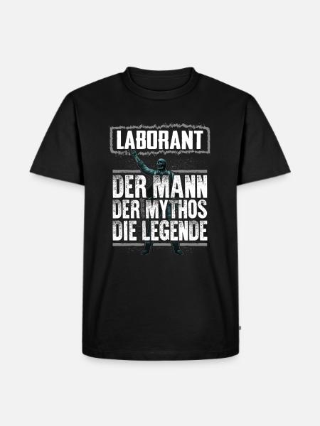 LABORANT - Mythos - Männer Premium Bio T-Shirt - Schwarz