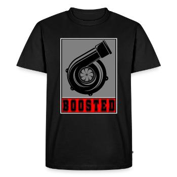 Turbo turbocompresseur boosté - T-shirt Premium bio Homme - noir - Devant - Nico (187cm)