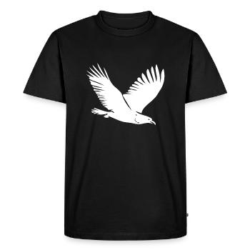 Bird in flight - Men's Premium Organic T-Shirt - black - Front - Nico (187cm)