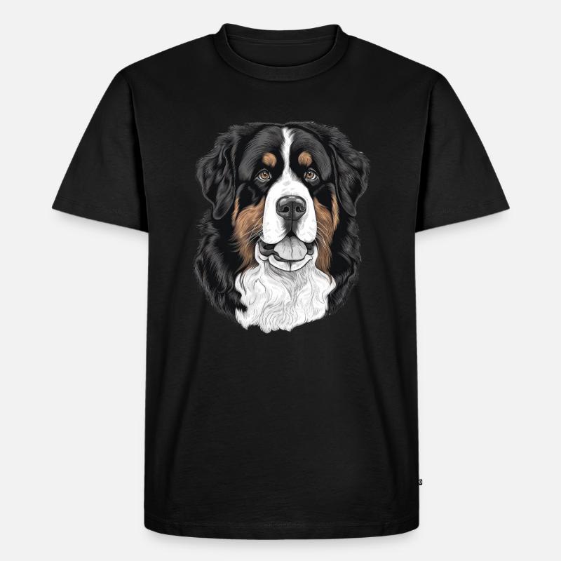 Berner Sennenhund - Männer Premium Bio T-Shirt - Schwarz