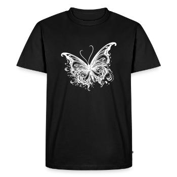 Pretty Tattoo Kids Lines Style Butterfly - T-shirt Premium bio Homme - noir - Devant - Nico (187cm)