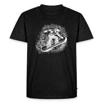 Style de snowboard Saut de snowboard génial - T-shirt Premium bio Homme - noir - Devant - Nico (187cm)
