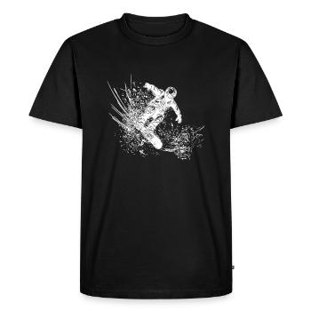 Snowboarding Jump Style Cooler Snowboard Move - T-shirt Premium bio Homme - noir - Devant - Nico (187cm)