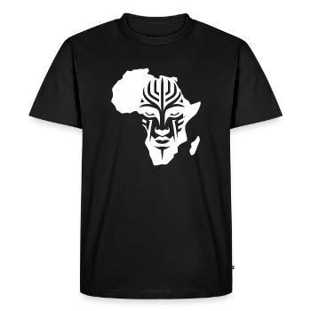 Continent africain masques tatouage Style bijoux - T-shirt Premium bio Homme - noir - Devant - Nico (187cm)
