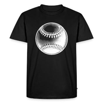 Baseball pour les joueurs de baseball et les fans de baseball - T-shirt Premium bio Homme - noir - Devant - Nico (187cm)