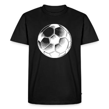 Football for football connoisseurs - Men's Premium Organic T-Shirt - black - Front - Nico (187cm)