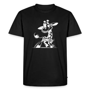 Mignon Dessin De Bébé De Petites Girafes - T-shirt Premium bio Homme - noir - Devant - Nico (187cm)