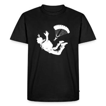 Two hobby skydiving skydiving - Men's Premium Organic T-Shirt - black - Front - Nico (187cm)