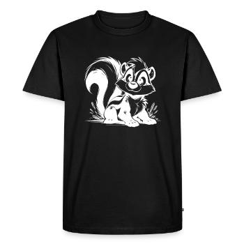 Baby Skunk Enfants Crayon Dessin Croquis - T-shirt Premium bio Homme - noir - Devant - Nico (187cm)
