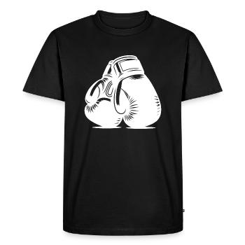 Gants de boxe rembourrés pour un coup de poing parfait - T-shirt Premium bio Homme - noir - Devant - Nico (187cm)