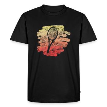 Tennis and tennis - Men's Premium Organic T-Shirt - black - Front - Nico (187cm)