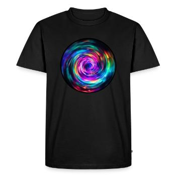 VOYAGE DANS LE TEMPS - T-shirt Premium bio Homme - noir - Devant - Nico (187cm)