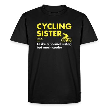 Sport Soeur Cyclisme - T-shirt Premium bio Homme - noir - Devant - Nico (187cm)