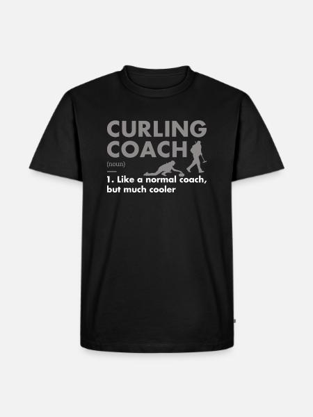 Sport Coach Definition Curling - Men's Premium Organic T-Shirt - black