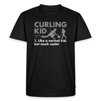 Sport Kid Definition Curling - Men's Premium Organic T-Shirt - black - Front - Nico (187cm)