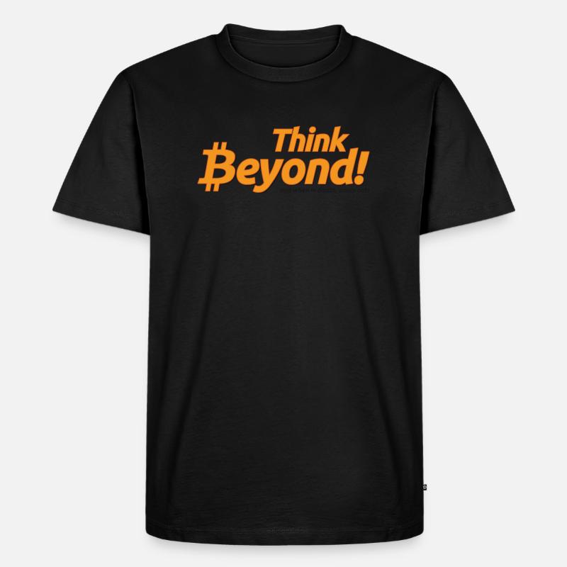 Bitcoin - Think beyond! - Männer Premium Bio T-Shirt - undefined
