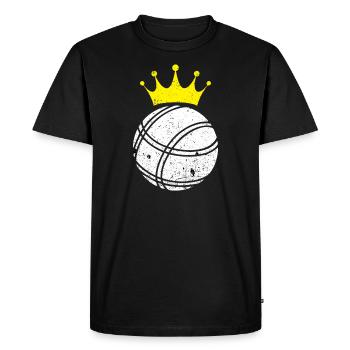Boule ball - Men's Premium Organic T-Shirt - black - Front - Nico (187cm)