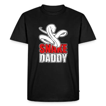 Cadeau pour animaux de compagnie Snakes - T-shirt Premium bio Homme - noir - Devant - Nico (187cm)