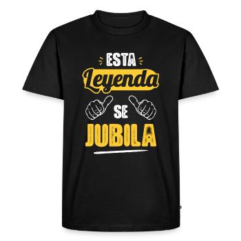 Cette légende prend sa retraite - T-shirt Premium bio Homme - noir - Devant - Nico (187cm)