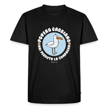 Pauvre mouette que vous avez perdue Le mème de l’entreprise - T-shirt Premium bio Homme - noir - Devant - Nico (187cm)