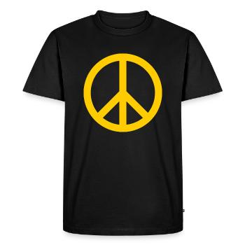 Paix - T-shirt Premium bio Homme - noir - Devant - Nico (187cm)