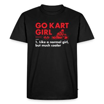 Sport Girl Définition Go Kart - T-shirt Premium bio Homme - noir - Devant - Nico (187cm)